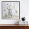 Daisies by Mandy Disher 16-in. W x 16-in. H. Canvas Wall Art Print Framed in Grey
